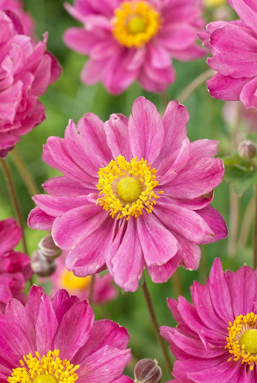 Anemone hybrida 'Margarete' bloem