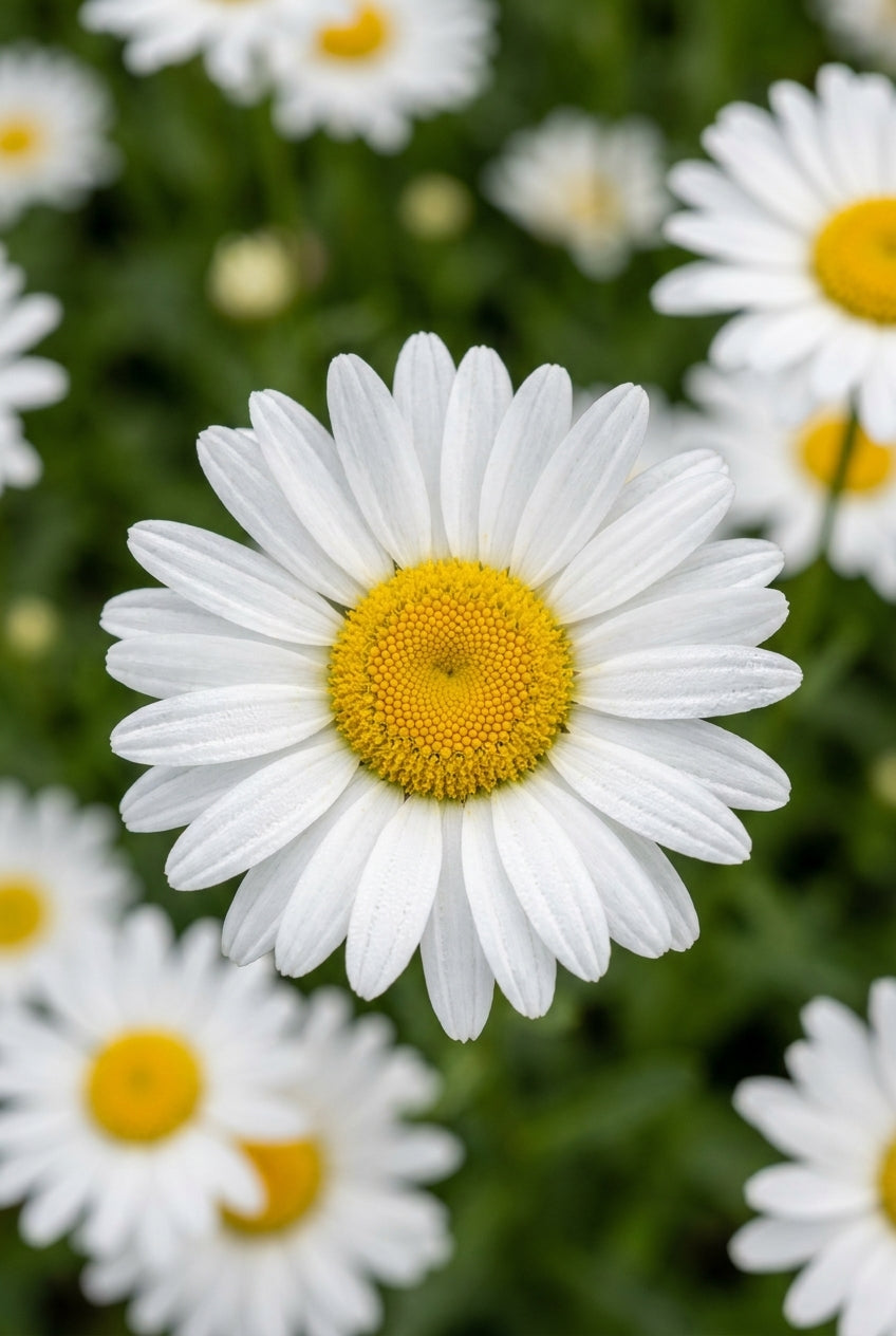 Anthemis carpatica 'Karpatenschnee' bloem