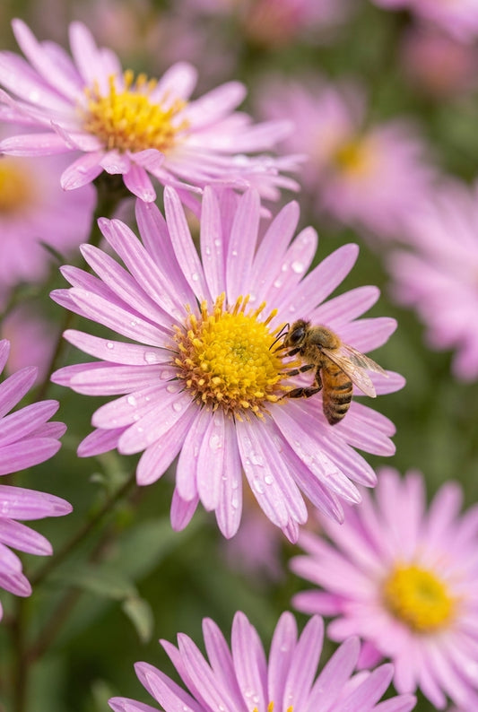 Aster amellus 'Brilliant' bloem
