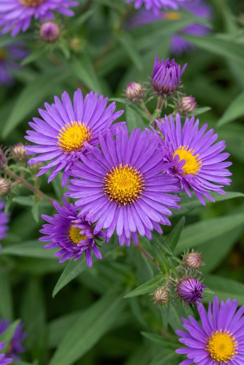 Aster laevis 'Novemberblau' bloem