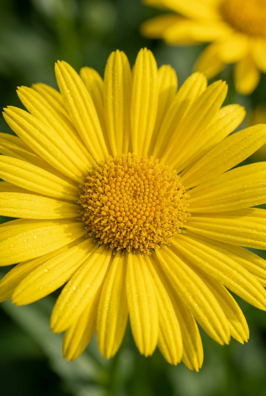 Buphthalmum salicifolium 'Alpengold' bloem