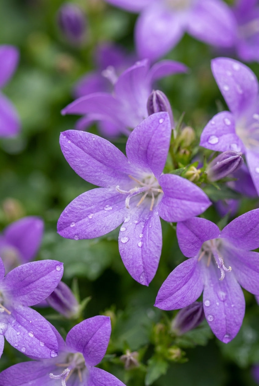 Campanula poscharskyana 'Trollkind' bloem