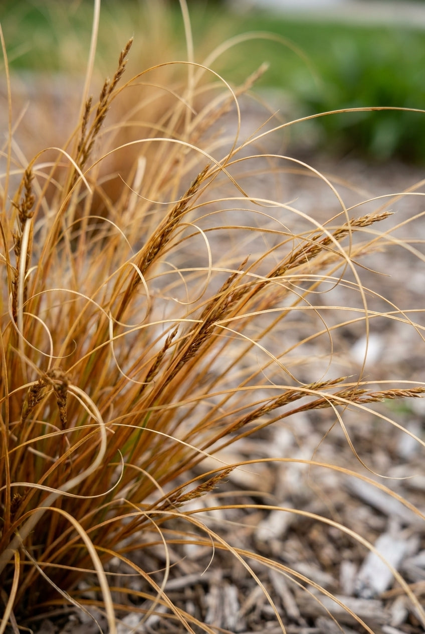 Carex buchananii 'Firefox' bloem
