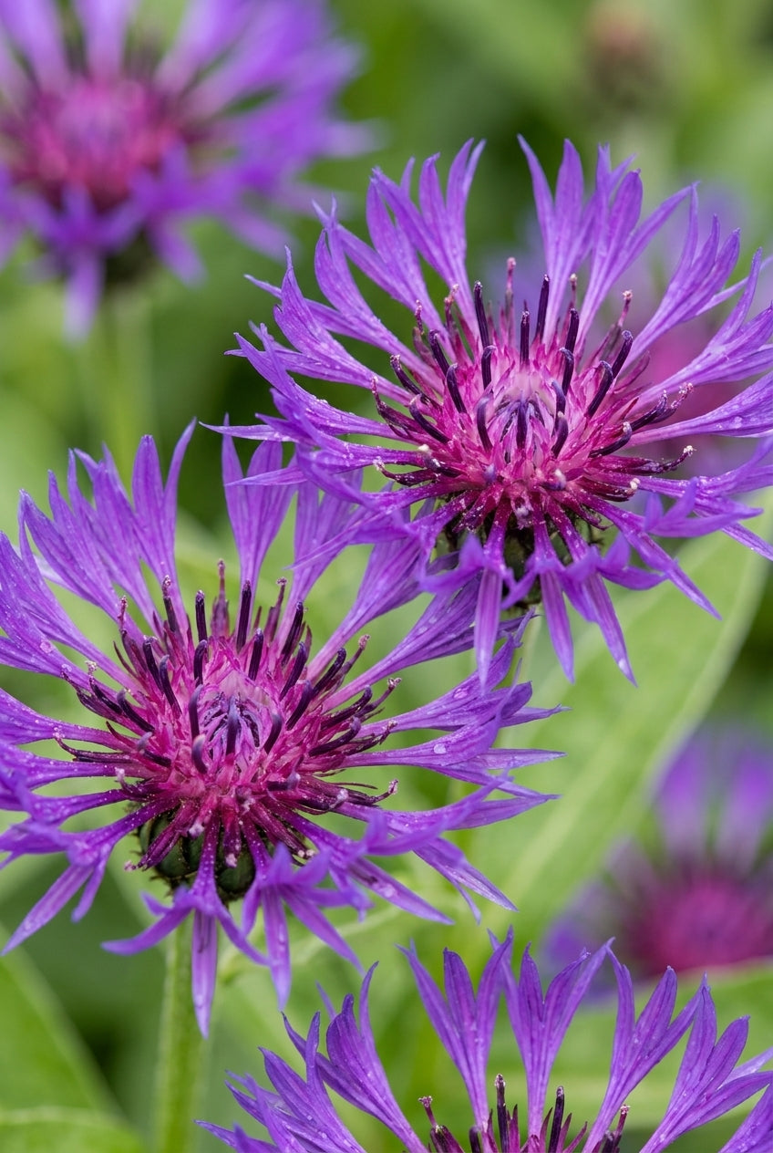 Centaurea montana 'Coerulea' bloem