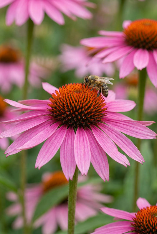 Echinacea purpurea 'Merlot' bloem