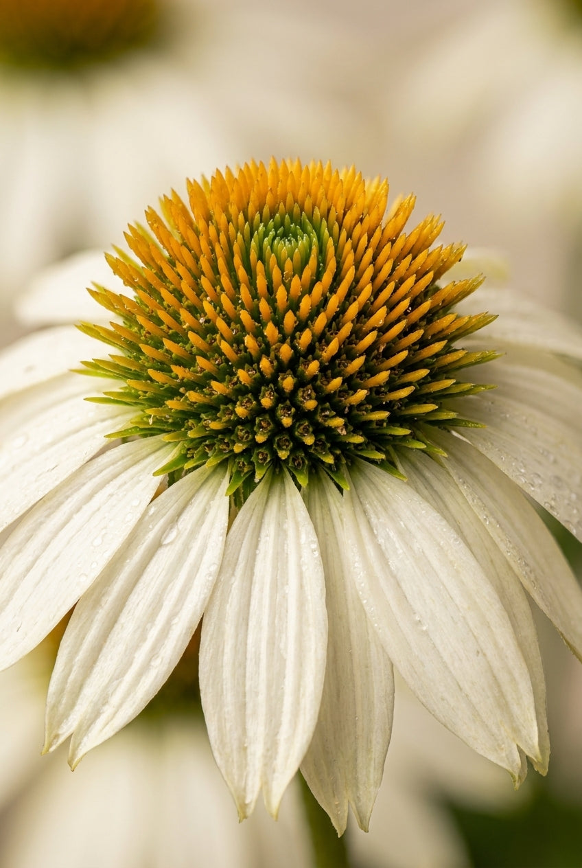 Echinacea purpurea 'Milkshake' bloem