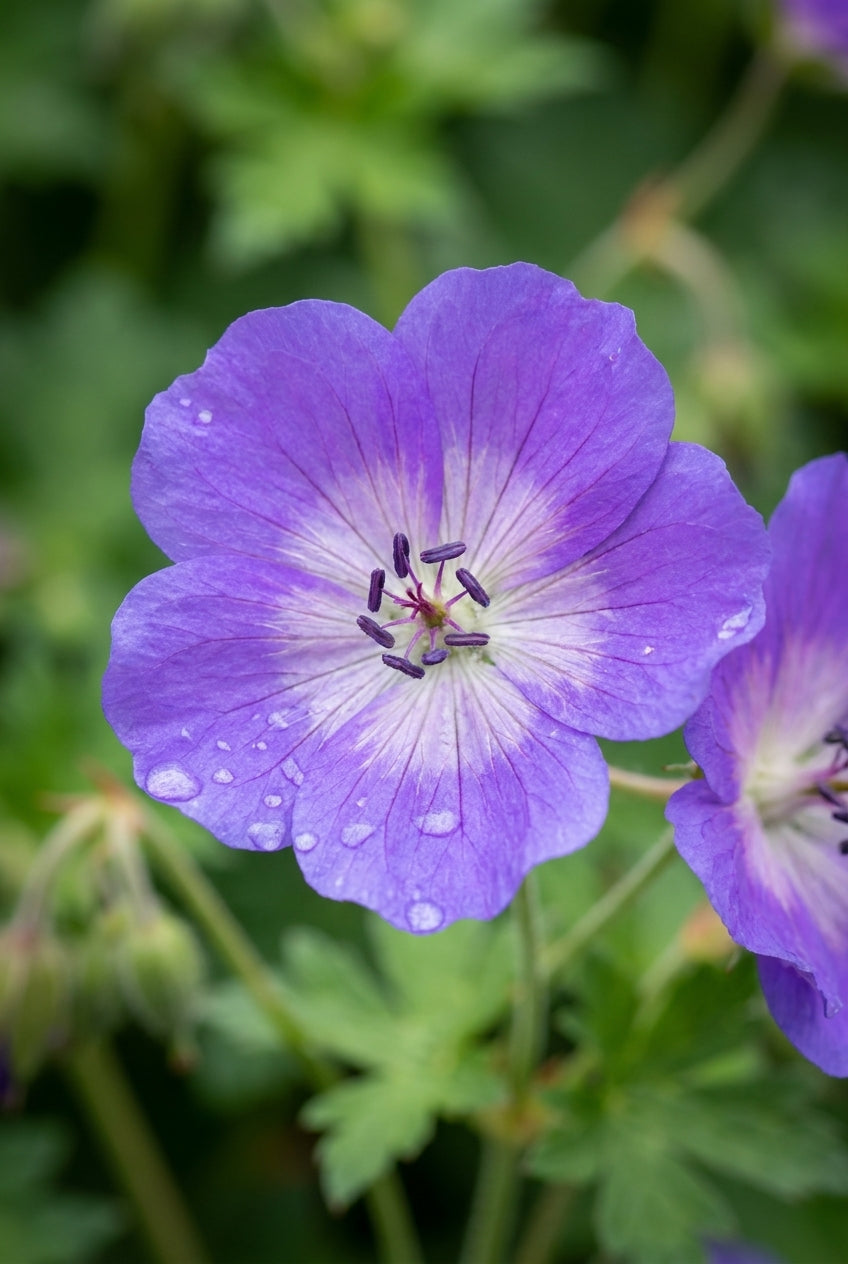 Geranium 'Azure Skies' bloem