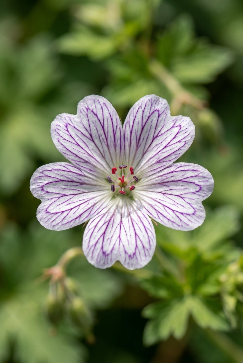 Geranium oxonianum 'Tess' bloem