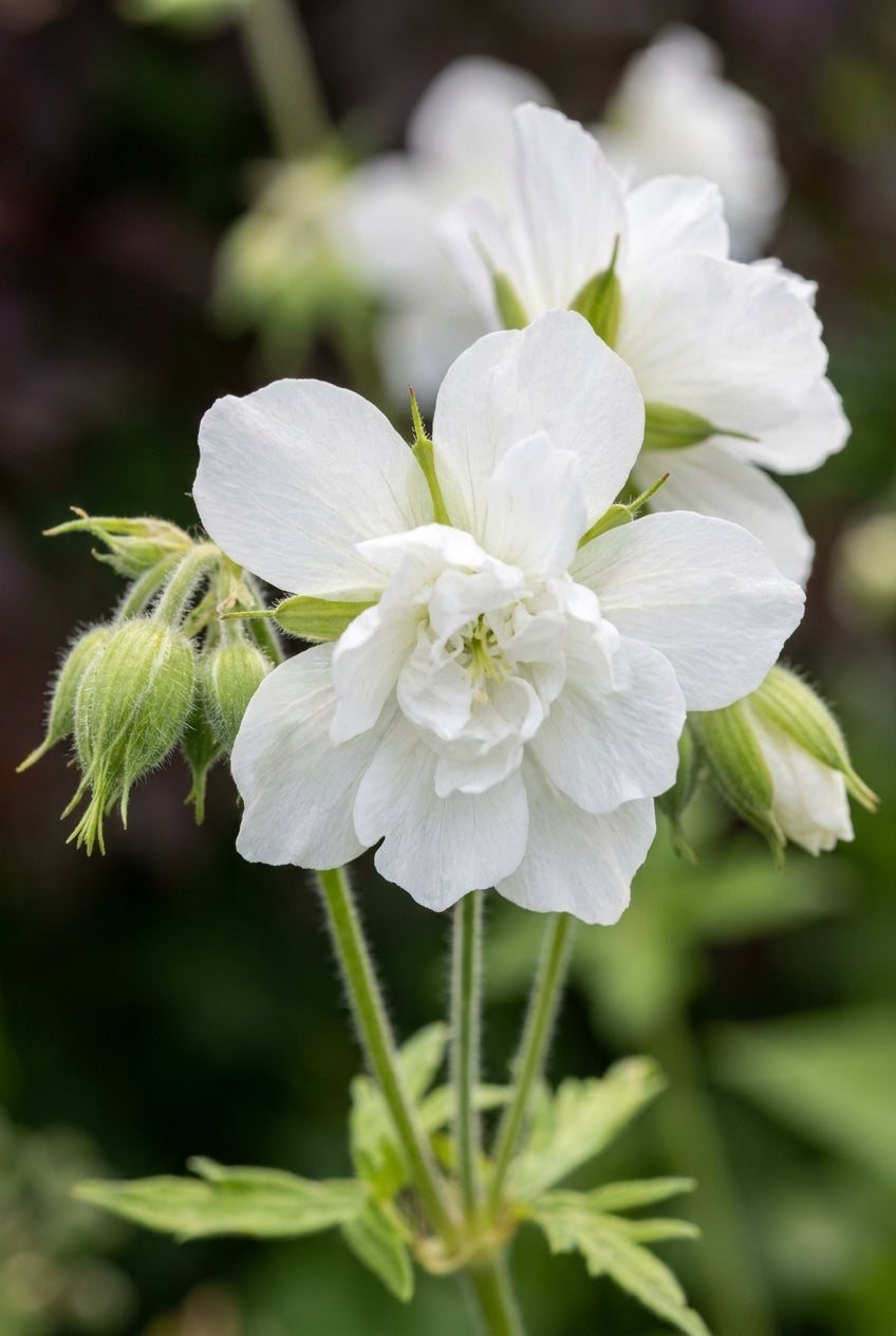 Geranium pratense 'Laura' bloem