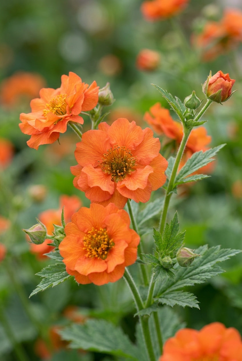 Geum 'Fire Opal' bloem