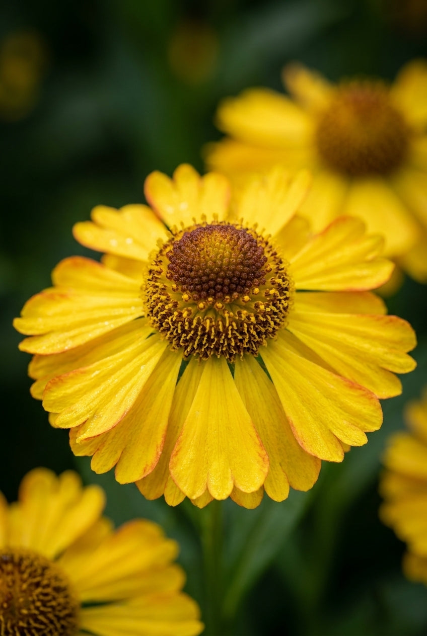 Helenium 'Septembergold' bloem
