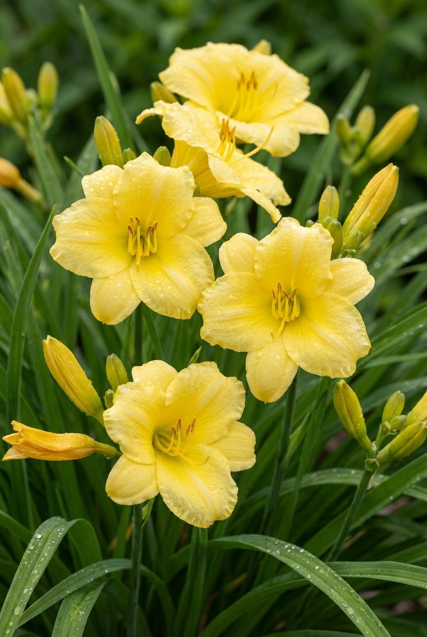 Hemerocallis 'Fragrant Reflection' bloem