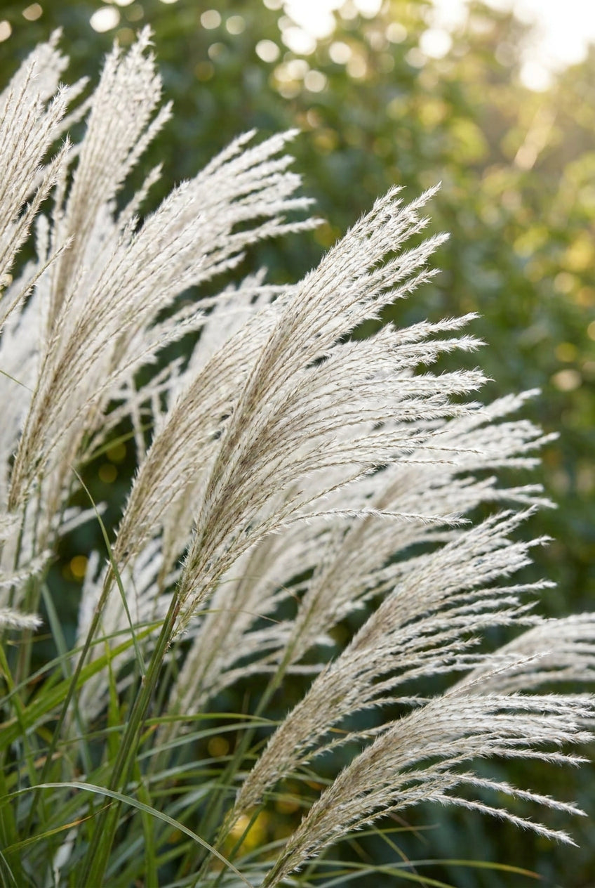 Miscanthus sinensis 'Adagio' bloem