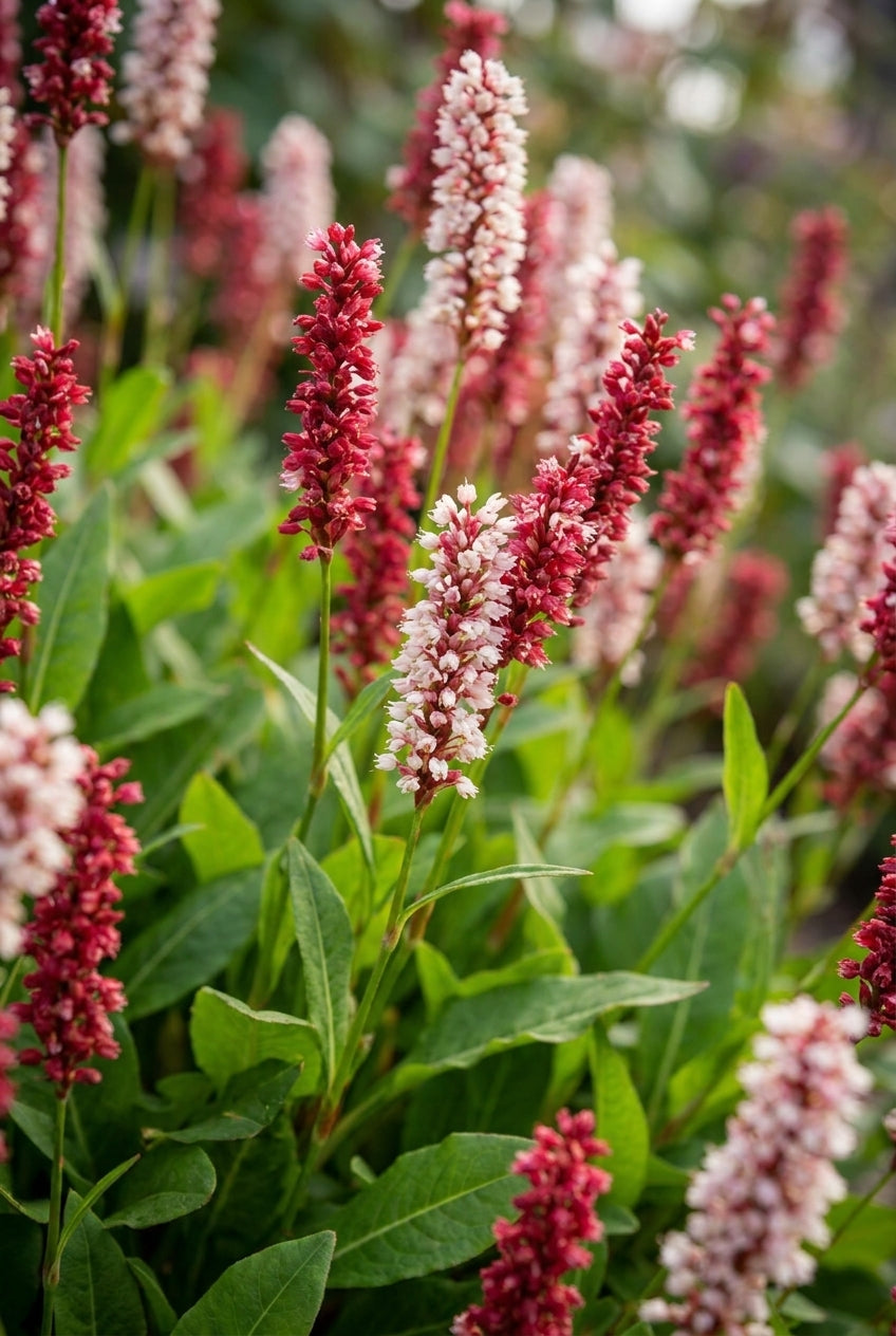 Persicaria affinis 'Superba' bloem