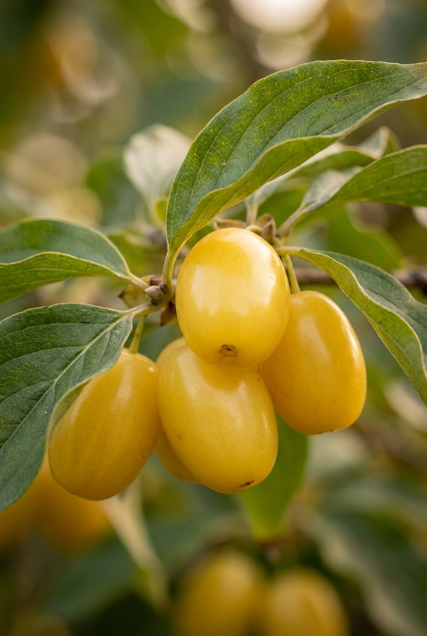 Cornus mas 'Yellow' Tuinplanten vrucht