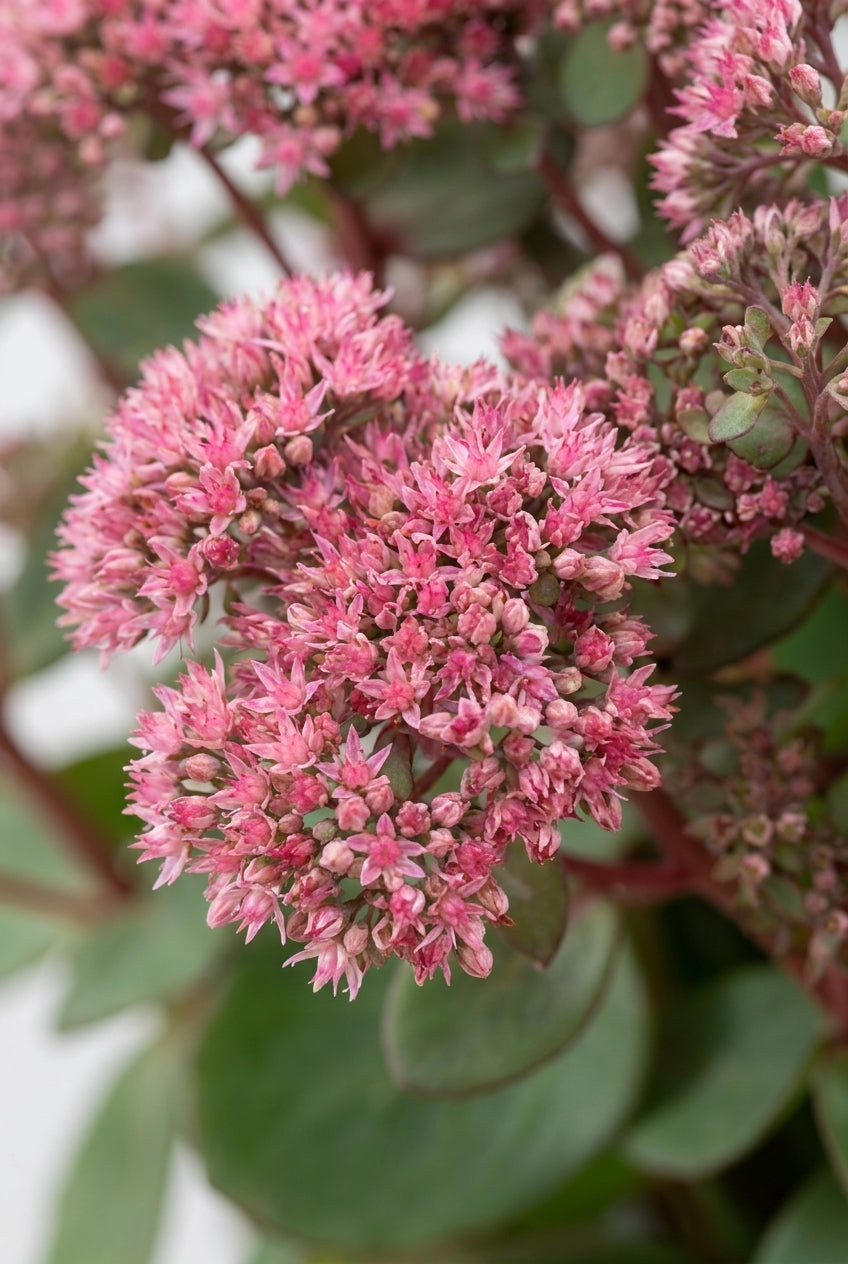 Sedum telephium 'Flosepipas' bloem