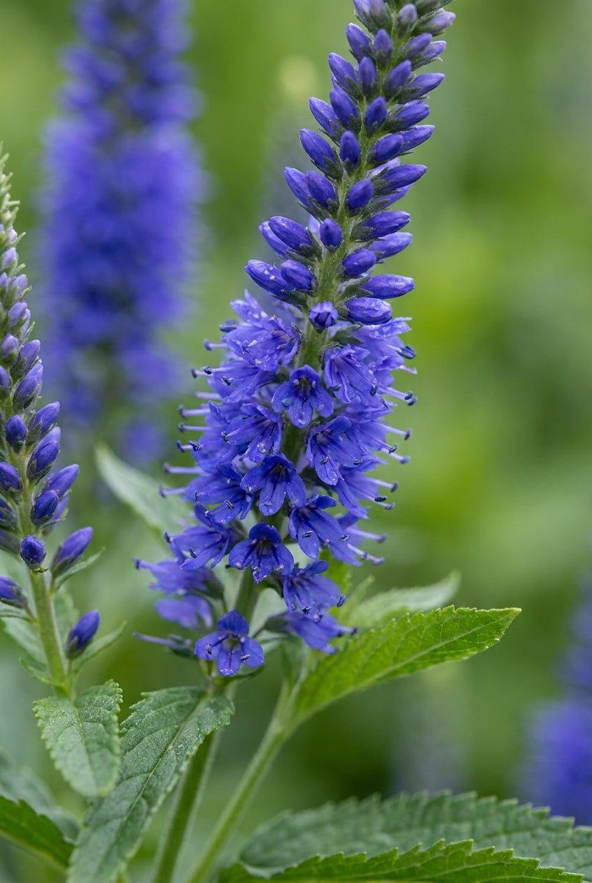 Veronica longifolia 'Blue John' bloem