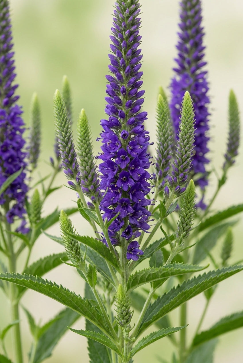 Veronica spicata 'Romiley Purple' bloem