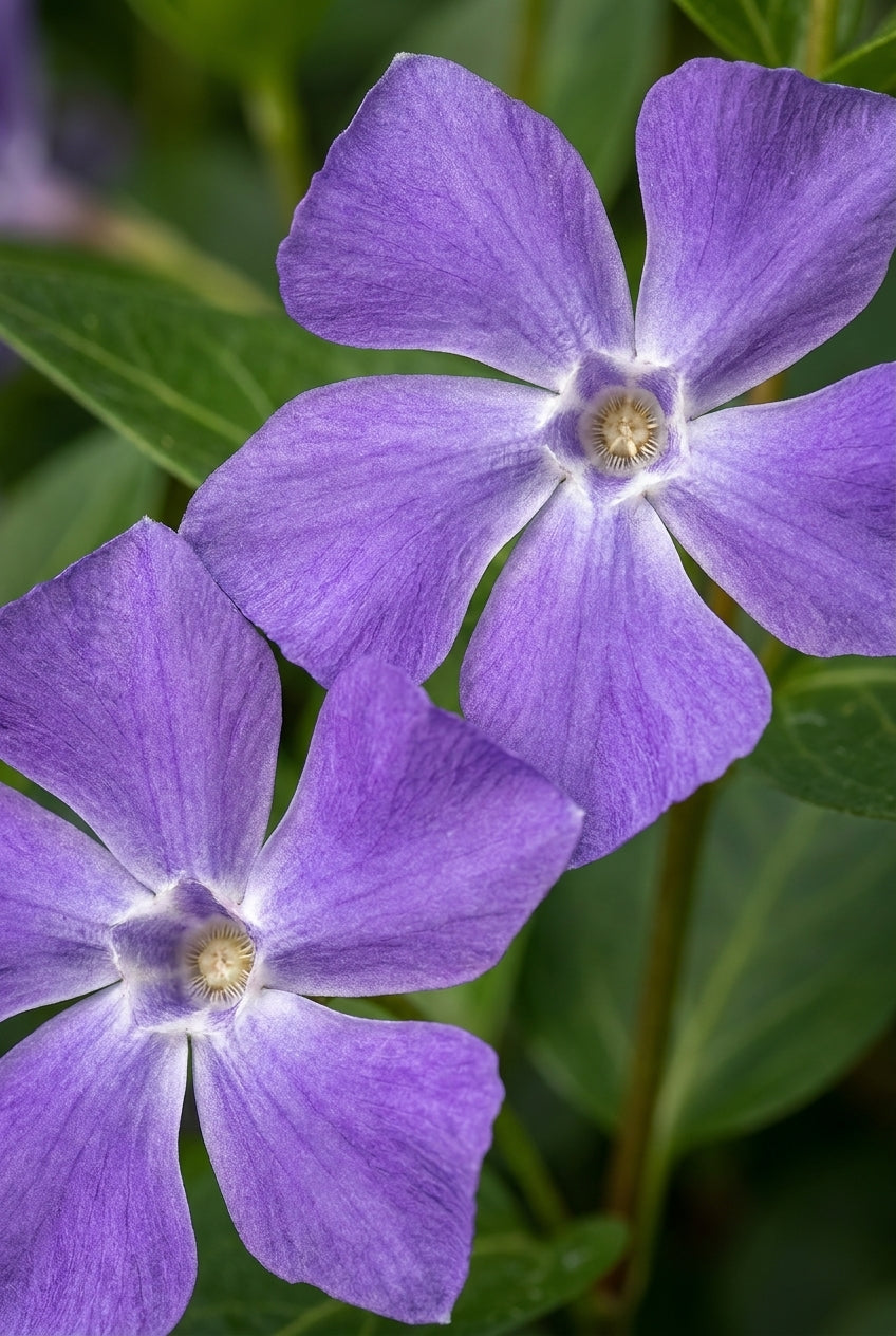 Vinca minor 'Marie' bloem