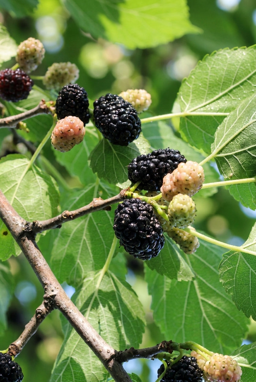Morus nigra 'Larsen' Tuinplanten blad
