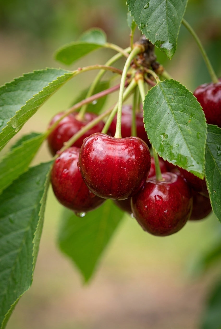 Prunus avium 'Sunburst' meerstammig / struik vrucht