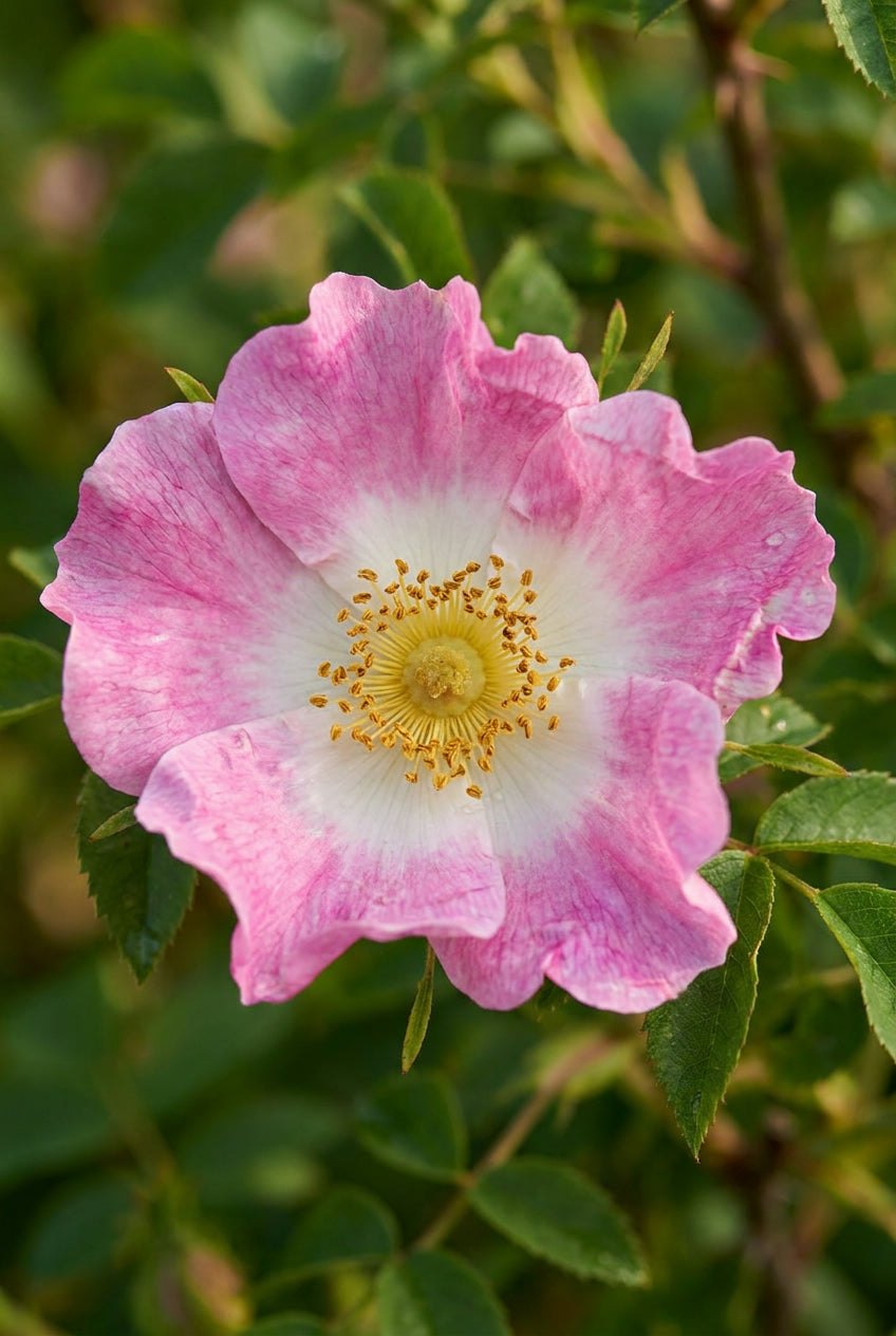 Rosa roxburghii Tuinplanten bloem