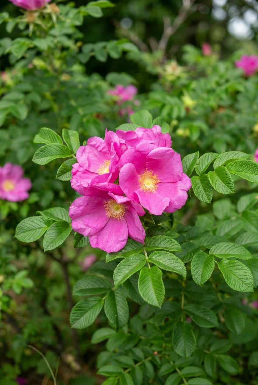 Rosa rugosa op stam bloem