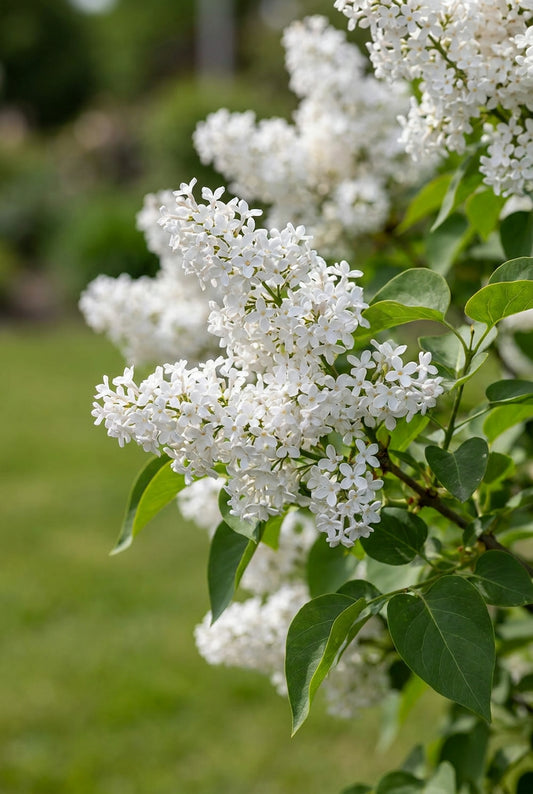 Syringa patula 'Miss Kim' op stam bloem