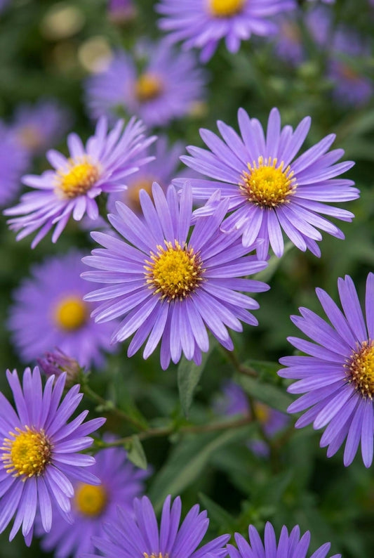 Aster amellus 'King George' bloemen