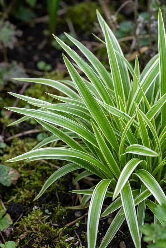 Carex siderosticta 'Variegata' blad