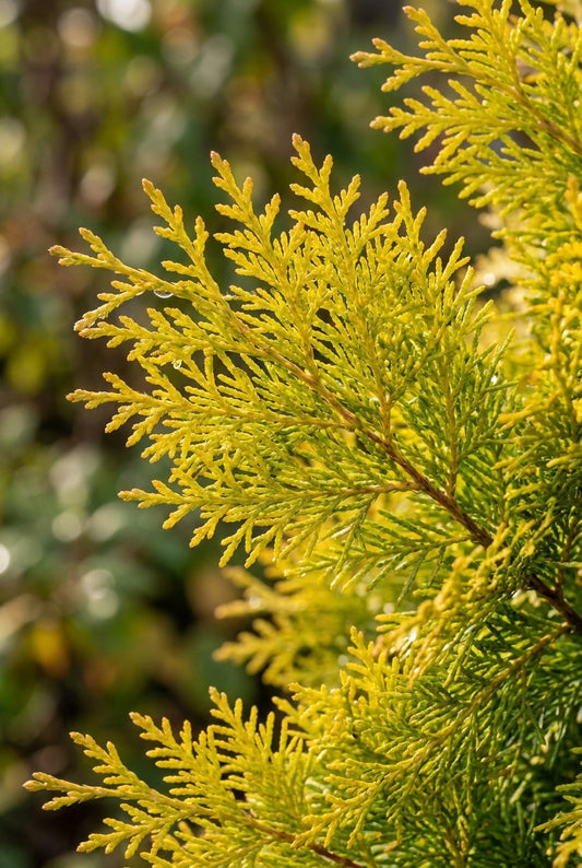 Chamaecyparis obtusa 'Fernspray Gold' naald