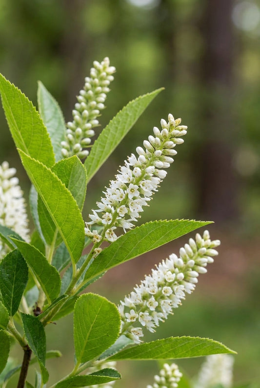 Clethra alnifolia 'Sixteen Candles' bloem
