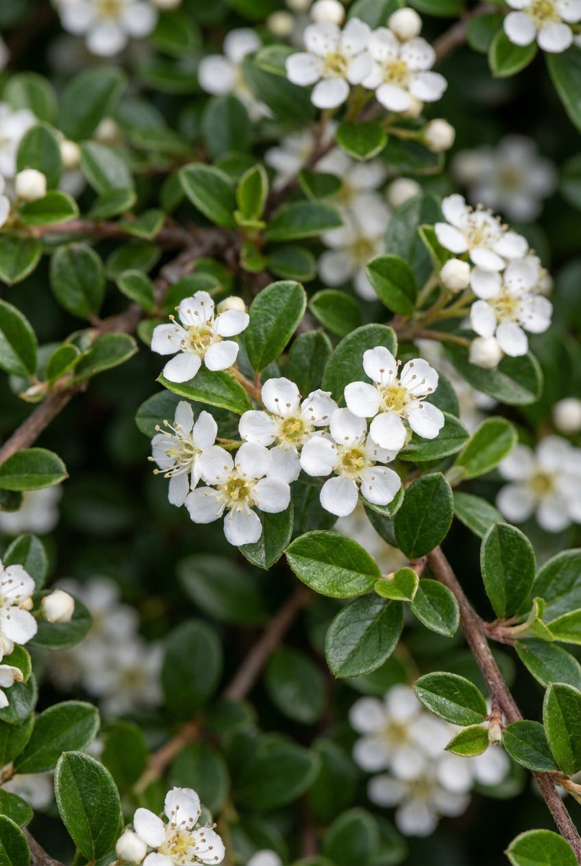Cotoneaster radicans 'Rami' bloem