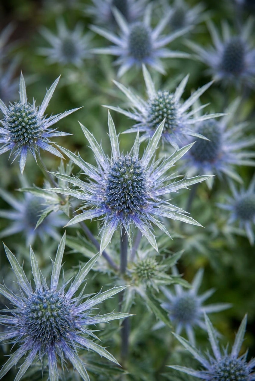 Eryngium bourgatii bloemen