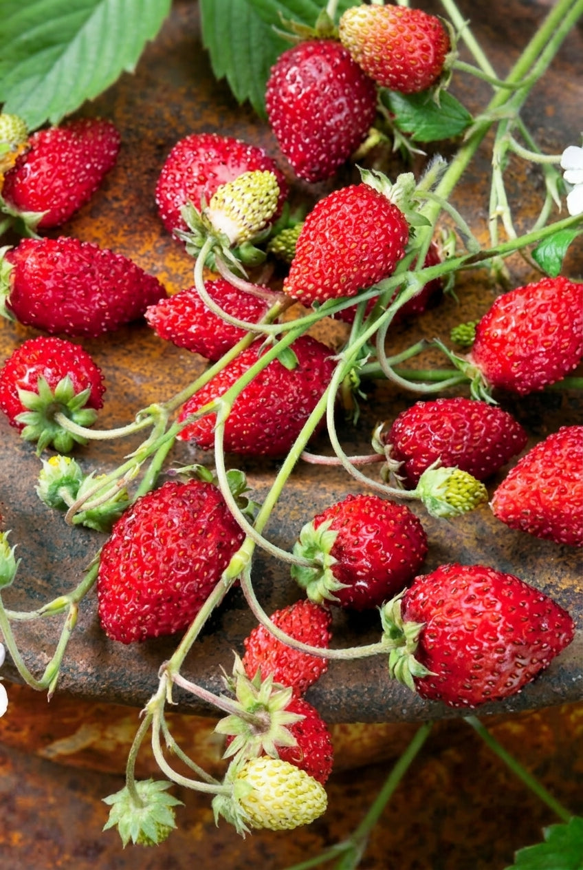 Fragaria ananassa 'Rügen' vrucht