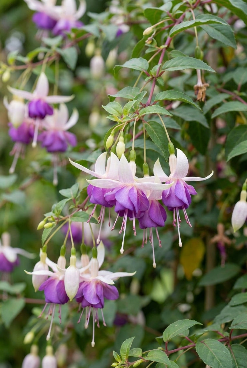 Fuchsia 'Delta's Sarah' bloemen
