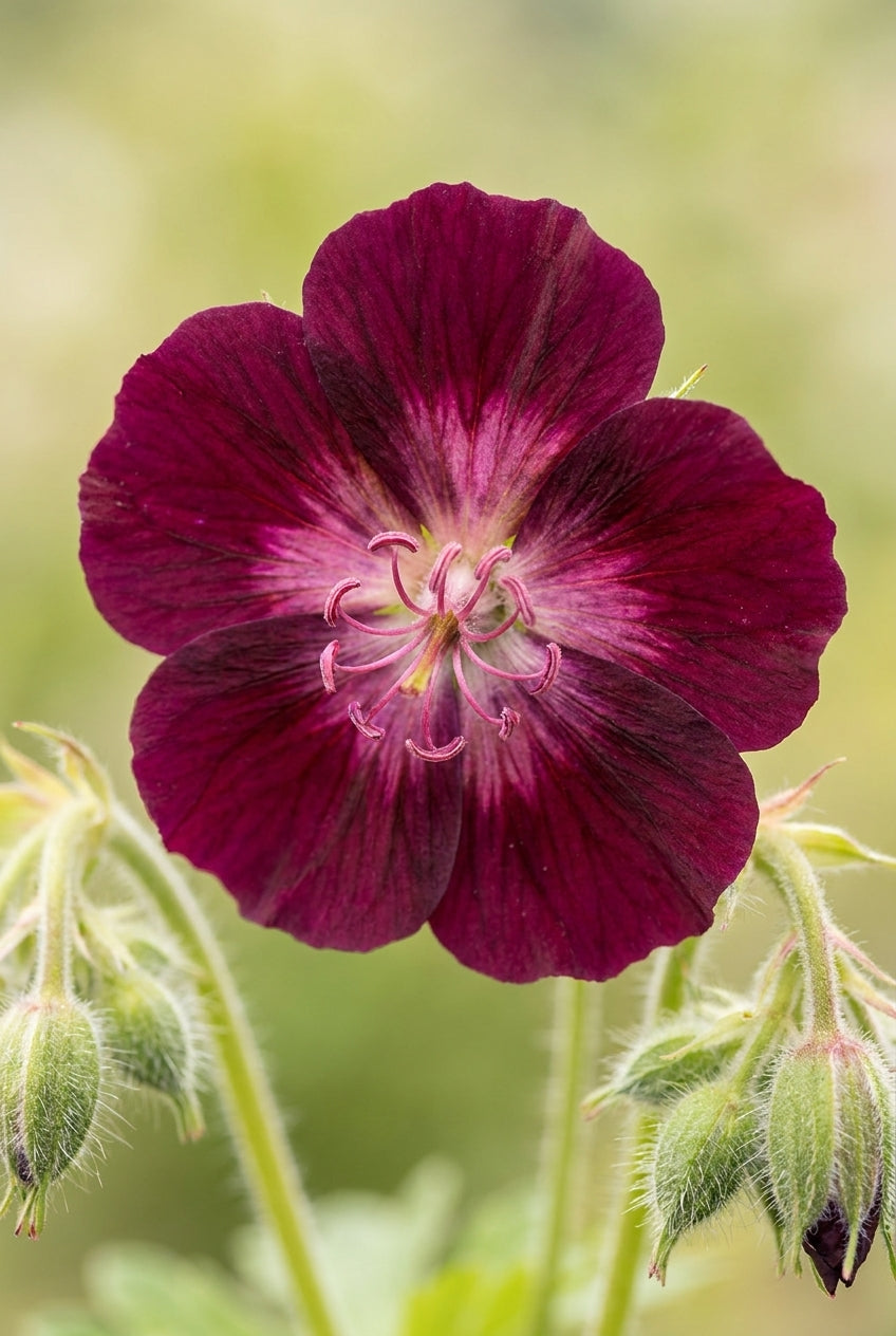 Geranium phaeum 'Mourning Widow' bloem