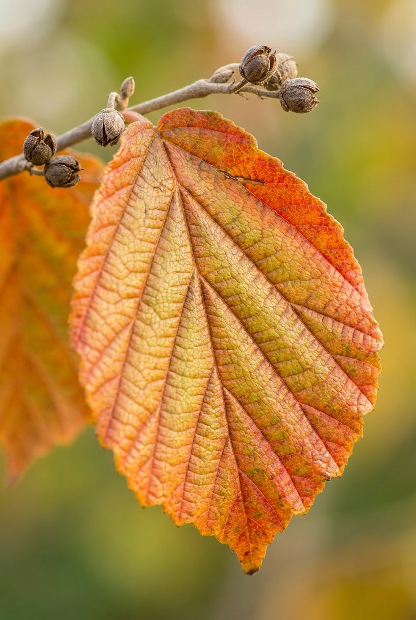 Hamamelis intermedia 'Aphrodite' Tuinplanten blad