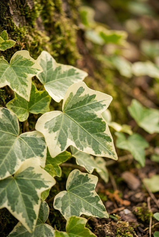 Hedera helix 'Glacier' blad