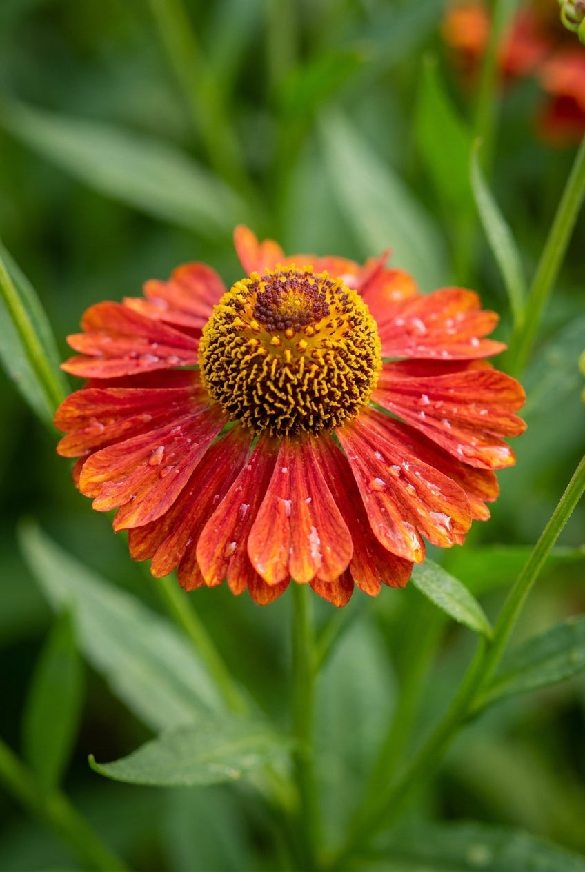 Helenium 'Rubinzwerg' bloem