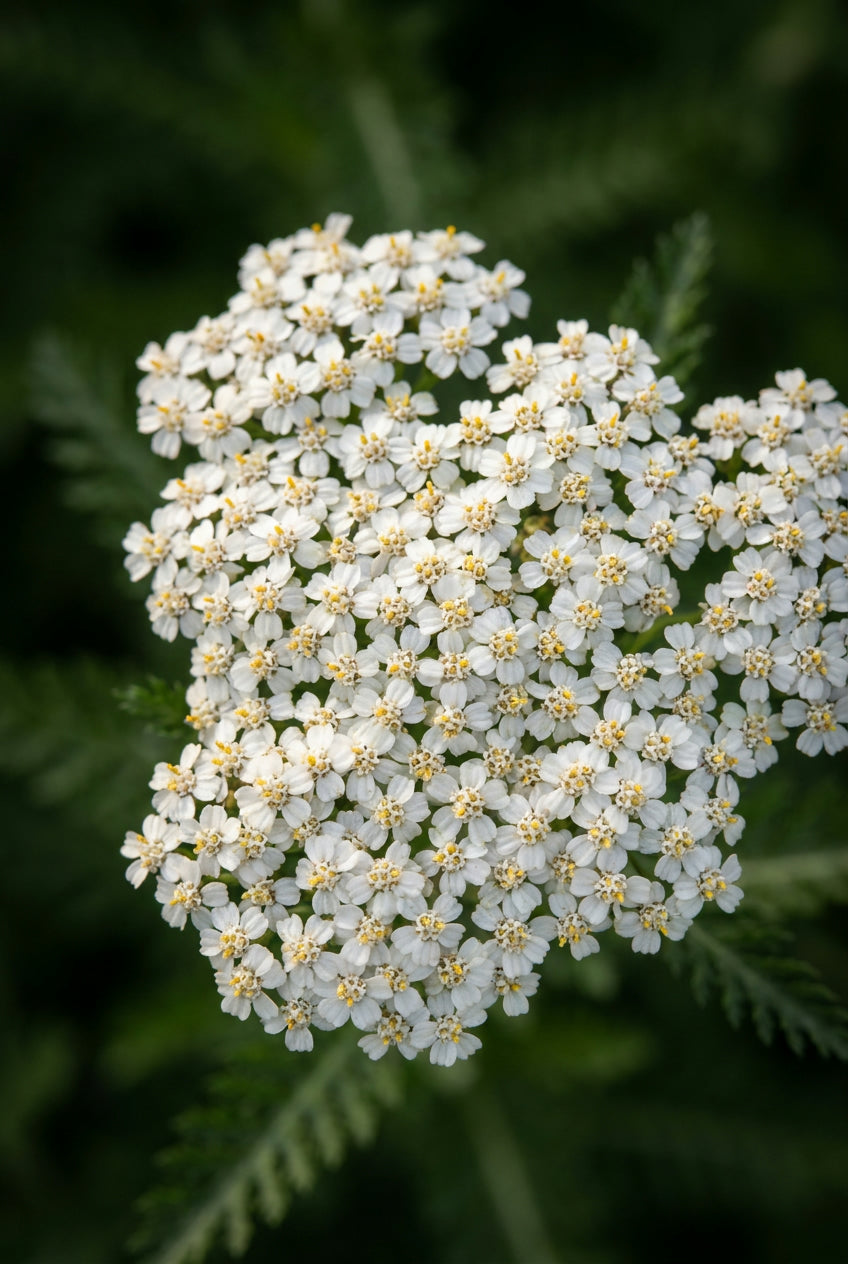 Achillea filipendulina 'Heinrich Vogeler' bloem