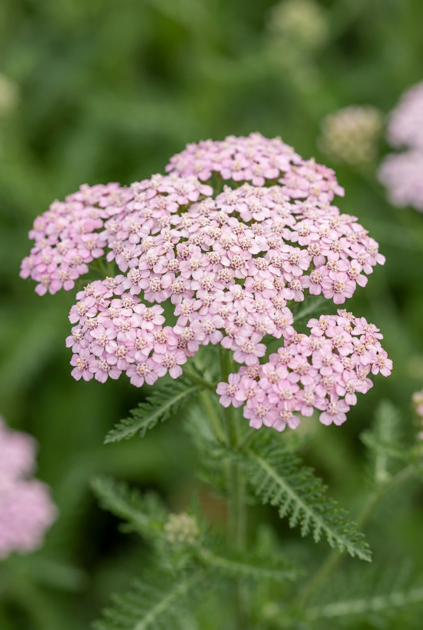 Achillea millefolium 'Lilac Beauty' bloem