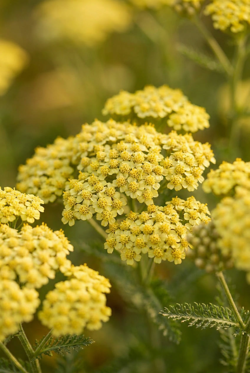 Achillea millefolium 'Sunny Seduction' bloem