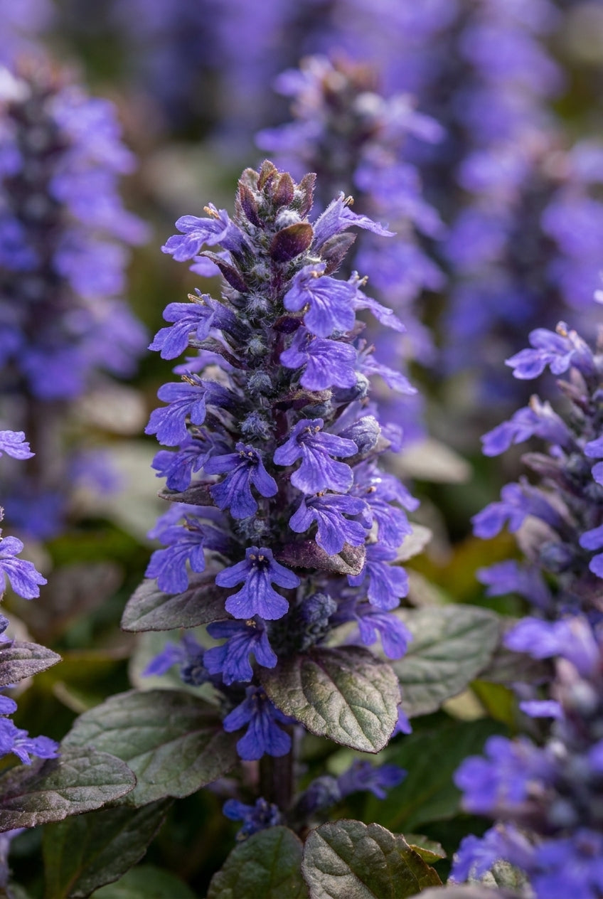 Ajuga reptans 'Atropurpurea' bloem
