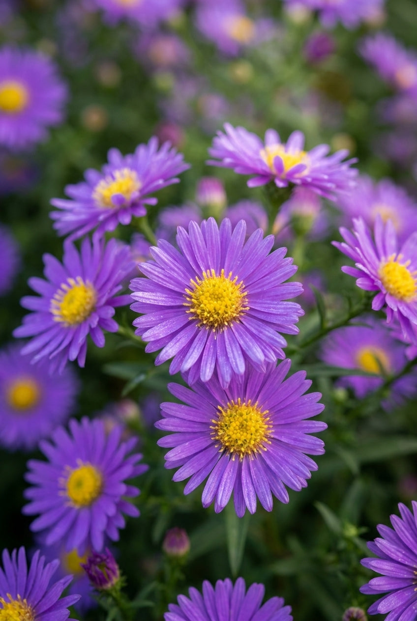 Aster (D) 'Wachsenburg' bloem
