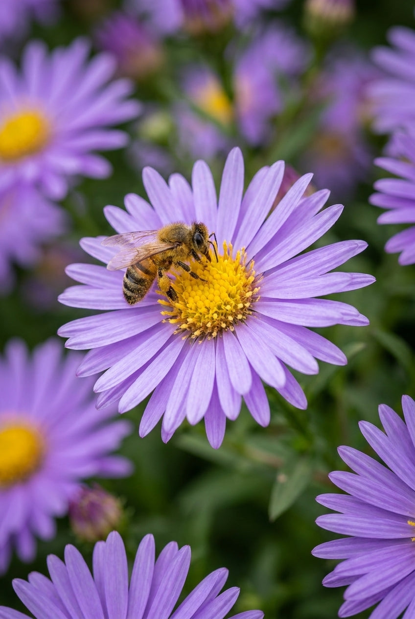 Aster amellus 'Breslau' bloem