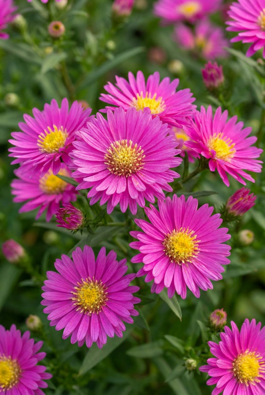 Aster 'Pixie Red Eye' blad