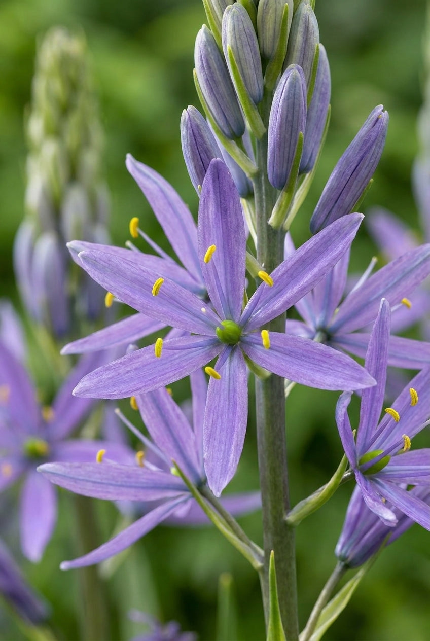 Camassia leichtlinii 'Caerulea' bloem