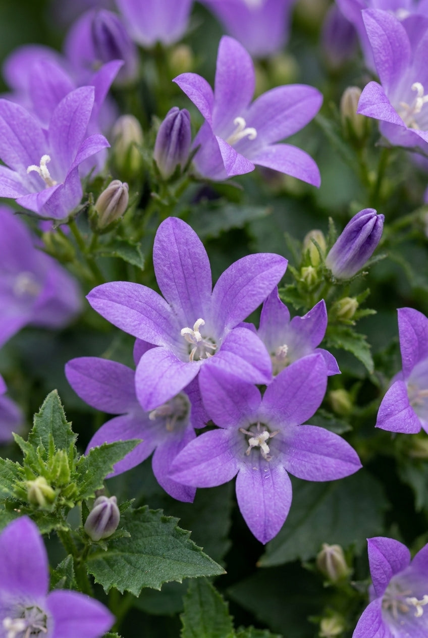 Campanula latifolia 'Gloaming' bloem