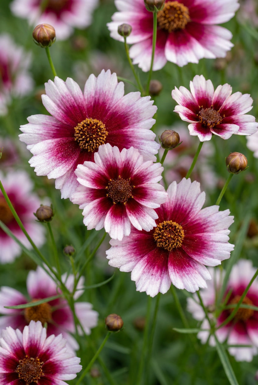 Coreopsis rosea 'Sweet Dreams' bloem